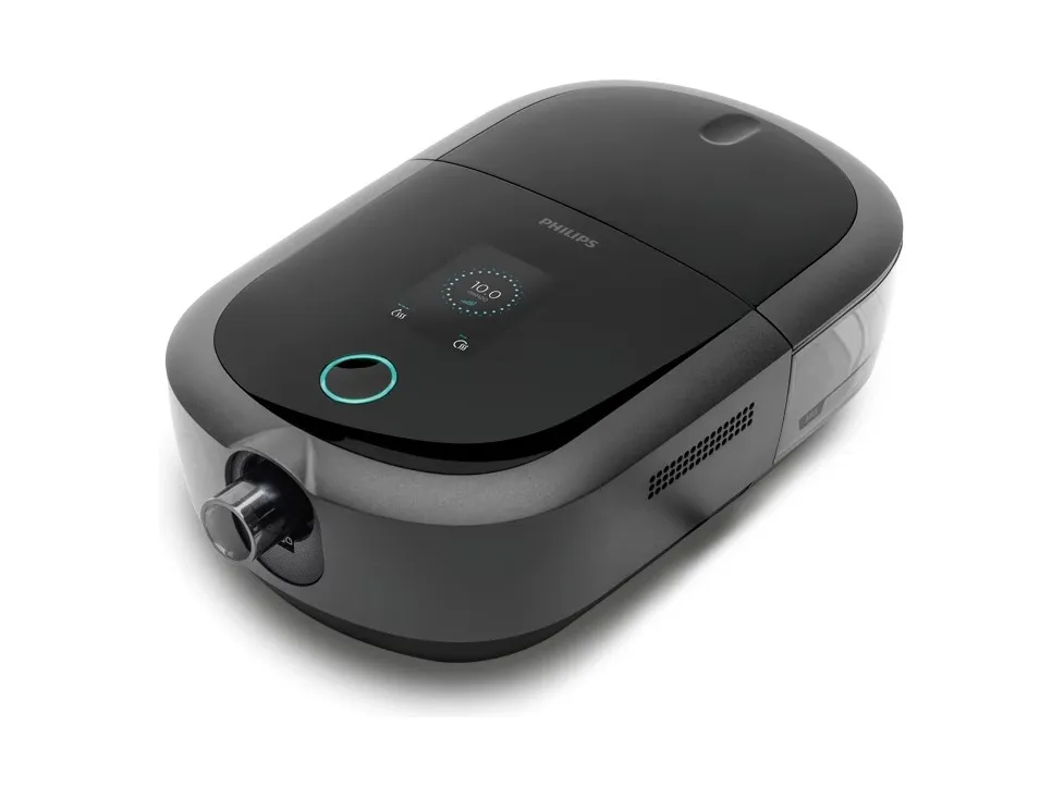 A Philips Respironics DreamStation 2, seen from above and one side