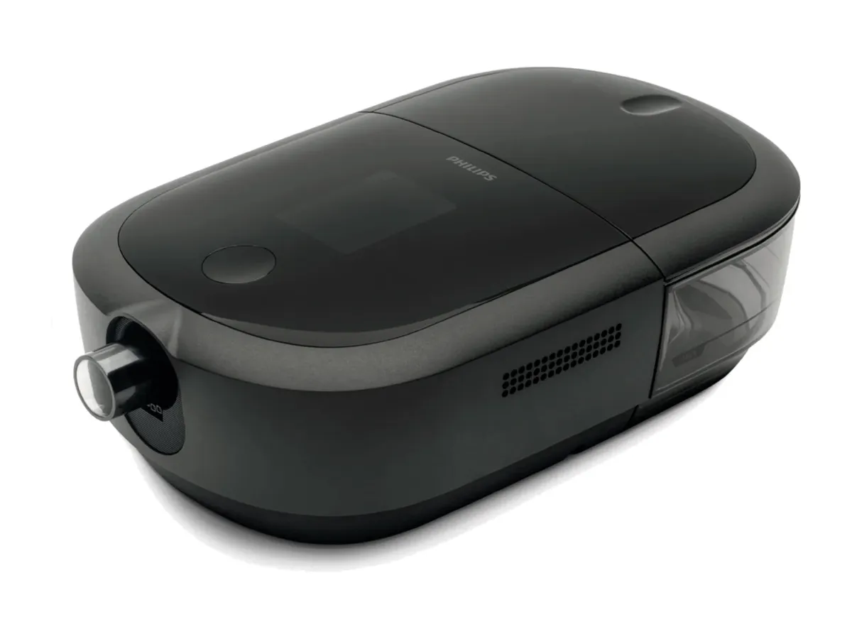 A Philips Respironics DreamStation 2, seen from above and one side